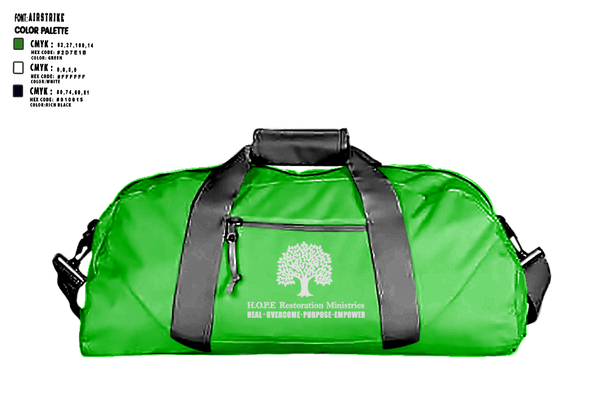 Duffle Bag, Hope Restoration Ministries, , Teamtime, Team time, sublimation, custom sports apparel, team uniforms, spirit wear, spiritwear, sports uniforms, custom shirts, team store, custom team store, fundraiser sports, apparel fundraiser