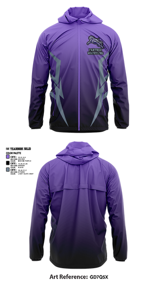 Windbreaker, Panther, Wrestling, Teamtime, Team time, sublimation, custom sports apparel, team uniforms, spirit wear, spiritwear, sports uniforms, custom shirts, team store, custom team store, fundraiser sports, apparel fundraiser