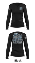 Blue Collar Fitness Training 11348288 Women's Long Sleeve V-neck Shirt - 35