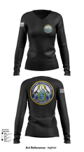MSRON 8 41955379 Women's Long Sleeve V-neck Shirt - 108