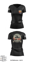A/2135th GSAB “SMUGGLERS” 66831514 Women's Short Sleeve V-neck Shirt - 113