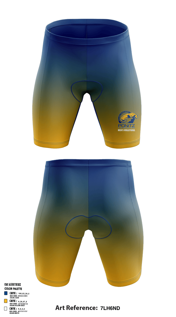 Men's Compression Shorts, David H Ponitz Career Technology Center Volleyball, Men's Volleyball, Teamtime, Team time, sublimation, custom sports apparel, team uniforms, spirit wear, spiritwear, sports uniforms, custom shirts, team store, custom team store, fundraiser sports, apparel fundraiser