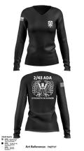 2/43 ADA 6509323 Women's Long Sleeve V-neck Shirt - 103