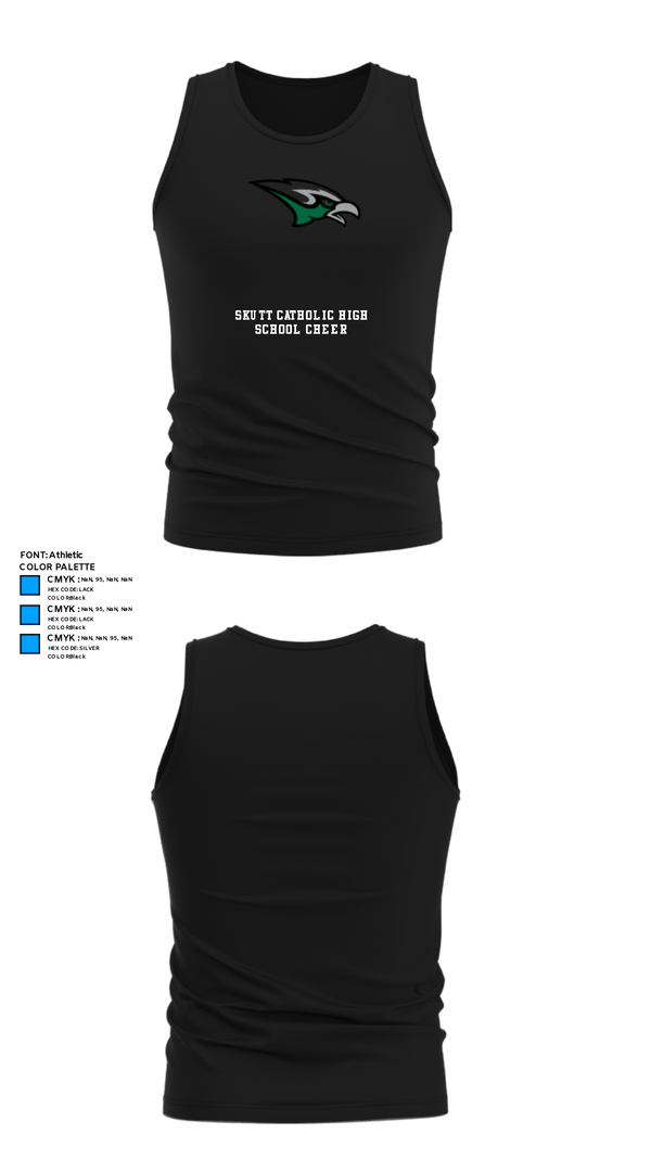 Tank Top, Skutt Catholic High School Cheer, Cheer, Teamtime, Team time, sublimation, custom sports apparel, team uniforms, spirit wear, spiritwear, sports uniforms, custom shirts, team store, custom team store, fundraiser sports, apparel fundraiser