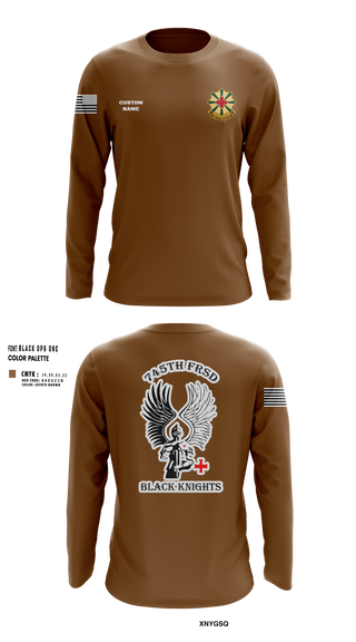 Long Sleeve Performance Shirt, 745th Forward Resuscitative Surgical Detachment, Army, Teamtime, Team time, sublimation, custom sports apparel, team uniforms, spirit wear, spiritwear, sports uniforms, custom shirts, team store, custom team store, fundraiser sports, apparel fundraiser