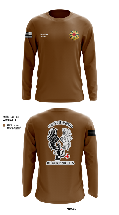 745th Forward Resuscitative Surgical Detachment 78868461 Long Sleeve Performance Shirt 14