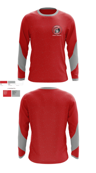 Long Sleeve Performance Shirt, Deerfield High School Cross Country, Cross Country, Teamtime, Team time, sublimation, custom sports apparel, team uniforms, spirit wear, spiritwear, sports uniforms, custom shirts, team store, custom team store, fundraiser sports, apparel fundraiser