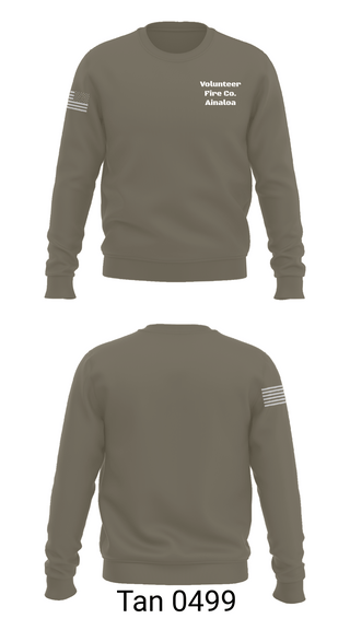 Crew Neck Sweatshirt, Volunteer Fire Co. Ainaloa, Fire Department, Teamtime, Team time, sublimation, custom sports apparel, team uniforms, spirit wear, spiritwear, sports uniforms, custom shirts, team store, custom team store, fundraiser sports, apparel fundraiser