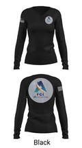 AFCI ELECTRIC 15786508 Women's Long Sleeve V-neck Shirt - 35
