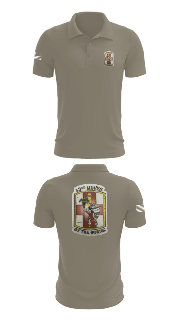 Short Sleeve Performance Polo, 43rd Medical Detachment, , Teamtime, Team time, sublimation, custom sports apparel, team uniforms, spirit wear, spiritwear, sports uniforms, custom shirts, team store, custom team store, fundraiser sports, apparel fundraiser