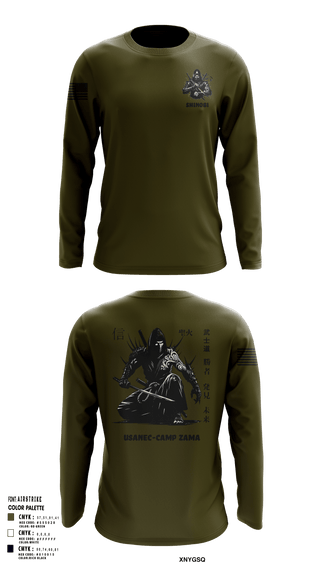 Long Sleeve Performance Shirt, USANEC- Camp Zama, 78th Signal Battalion, Army, Teamtime, Team time, sublimation, custom sports apparel, team uniforms, spirit wear, spiritwear, sports uniforms, custom shirts, team store, custom team store, fundraiser sports, apparel fundraiser
