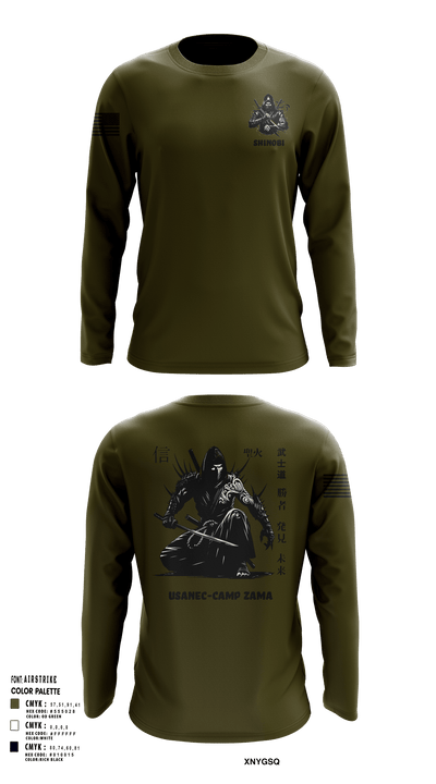 USANEC- Camp Zama, 78th Signal Battalion 94772078 Long Sleeve Performance Shirt - 145
