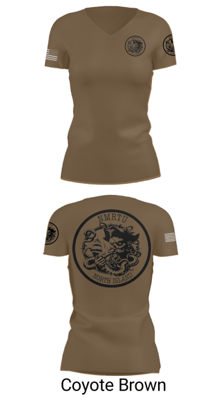 Women's Short Sleeve Vneck Shirt, USS MAKIN ISLAND, Navy, Teamtime, Team time, sublimation, custom sports apparel, team uniforms, spirit wear, spiritwear, sports uniforms, custom shirts, team store, custom team store, fundraiser sports, apparel fundraiser