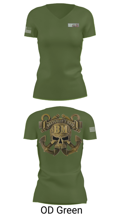 OD01 70309443 Women's Short Sleeve V-neck Shirt - 46