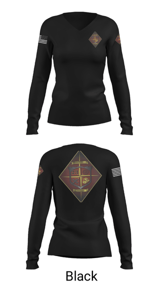 Women's Long Sleeve Vneck Shirt, Transportation service company, Marines, Teamtime, Team time, sublimation, custom sports apparel, team uniforms, spirit wear, spiritwear, sports uniforms, custom shirts, team store, custom team store, fundraiser sports, apparel fundraiser