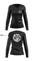312th HR CO, A1 Postal 64167397 Women's Long Sleeve V-neck Shirt - 3