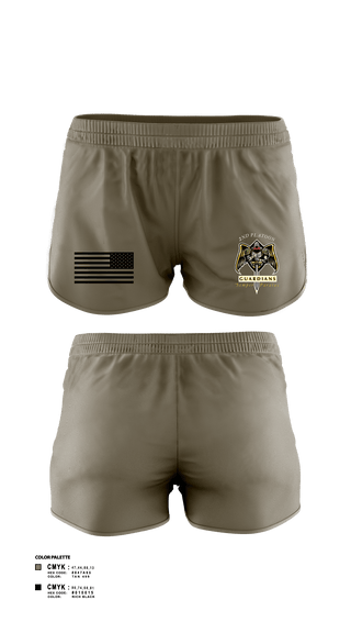 Women's Shorts, 2/108th Guardians, Army, Teamtime, Team time, sublimation, custom sports apparel, team uniforms, spirit wear, spiritwear, sports uniforms, custom shirts, team store, custom team store, fundraiser sports, apparel fundraiser