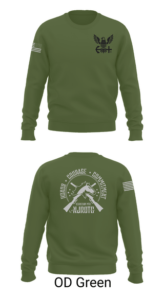 Crew Neck Sweatshirt, Kennesaw Mountain NJROTC, Navy, Teamtime, Team time, sublimation, custom sports apparel, team uniforms, spirit wear, spiritwear, sports uniforms, custom shirts, team store, custom team store, fundraiser sports, apparel fundraiser