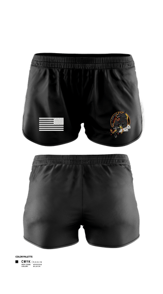 Women's Shorts, HHC/1-214 GSAB       Hellhounds, Army, Teamtime, Team time, sublimation, custom sports apparel, team uniforms, spirit wear, spiritwear, sports uniforms, custom shirts, team store, custom team store, fundraiser sports, apparel fundraiser