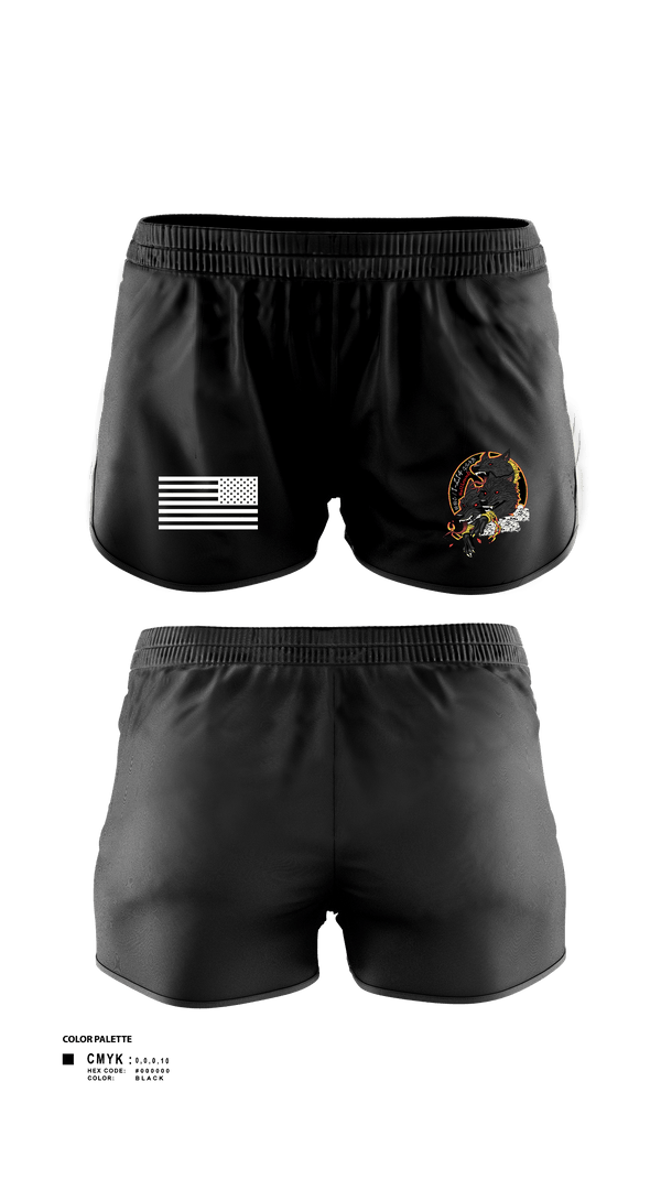 Women's Shorts, HHC/1-214 GSAB       Hellhounds, Army, Teamtime, Team time, sublimation, custom sports apparel, team uniforms, spirit wear, spiritwear, sports uniforms, custom shirts, team store, custom team store, fundraiser sports, apparel fundraiser