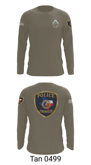 Long Sleeve Performance Shirt, Crowley Police Department, , Teamtime, Team time, sublimation, custom sports apparel, team uniforms, spirit wear, spiritwear, sports uniforms, custom shirts, team store, custom team store, fundraiser sports, apparel fundraiser