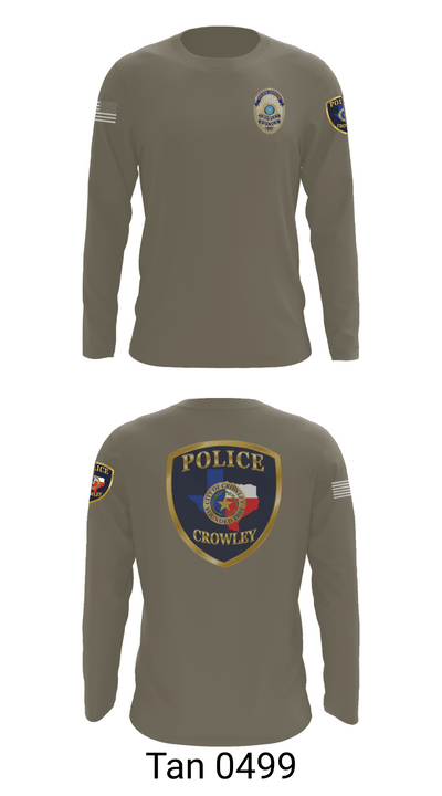 Crowley Police Department 8097883 Long Sleeve Performance Shirt 63