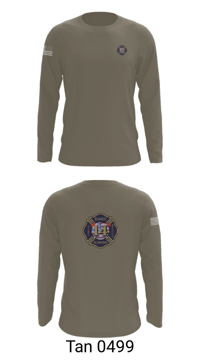 Tony Volunteer Fire Department 50569344 Long Sleeve Performance Shirt - 66