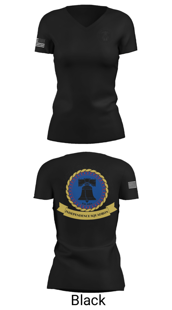 Women's Short Sleeve Vneck Shirt, Independence Squadron, , Teamtime, Team time, sublimation, custom sports apparel, team uniforms, spirit wear, spiritwear, sports uniforms, custom shirts, team store, custom team store, fundraiser sports, apparel fundraiser