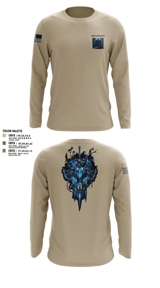 Long Sleeve Performance Shirt, Death Knights, Army, Teamtime, Team time, sublimation, custom sports apparel, team uniforms, spirit wear, spiritwear, sports uniforms, custom shirts, team store, custom team store, fundraiser sports, apparel fundraiser