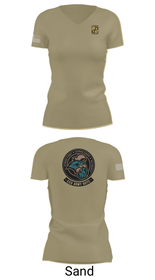 Womens Short Sleeve Vneck Shirt, Chanticleer company, Army, Teamtime, Team time, sublimation, custom sports apparel, team uniforms, spirit wear, spiritwear, sports uniforms, custom shirts, team store, custom team store, fundraiser sports, apparel fundraiser