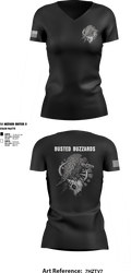 CREW 3 BUSTED BUZZARDS 64090708 Women's Short Sleeve V-neck Shirt - 4