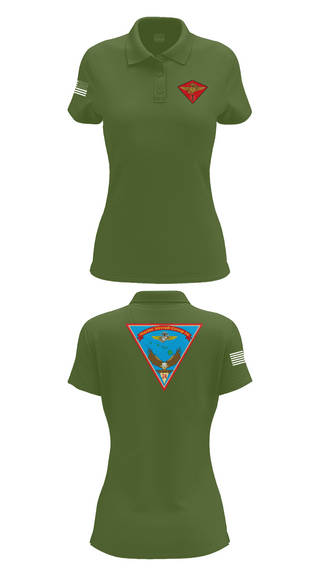 Womens Short Sleeve Performance Polo, Marine Air Group 24, Marines, Teamtime, Team time, sublimation, custom sports apparel, team uniforms, spirit wear, spiritwear, sports uniforms, custom shirts, team store, custom team store, fundraiser sports, apparel fundraiser