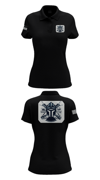 Women's Short Sleeve Performance Polo, 2-4 GSAB ECHO CO., Army, Teamtime, Team time, sublimation, custom sports apparel, team uniforms, spirit wear, spiritwear, sports uniforms, custom shirts, team store, custom team store, fundraiser sports, apparel fundraiser
