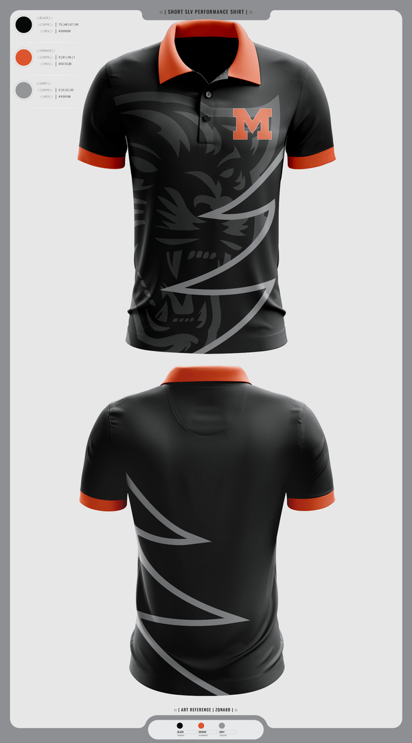 Short Sleeve Performance Polo, Milton Area Black Panthers, , Teamtime, Team time, sublimation, custom sports apparel, team uniforms, spirit wear, spiritwear, sports uniforms, custom shirts, team store, custom team store, fundraiser sports, apparel fundraiser