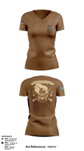 377th SMC 21529568 Women's Short Sleeve V-neck Shirt - 107
