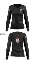 A Co. 1-3 AB 9856173 Women's Long Sleeve V-neck Shirt - 120