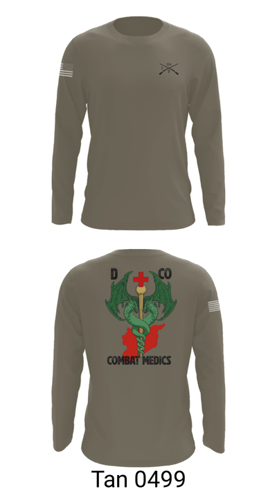D-co 1-114th 40001496 Long Sleeve Performance Shirt - 66