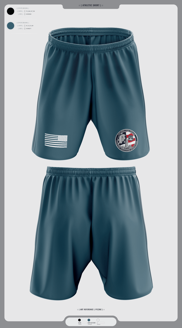 Athletic Shorts With Pockets, Philadelphia Police Counter Terrorism Operations, Police, Teamtime, Team time, sublimation, custom sports apparel, team uniforms, spirit wear, spiritwear, sports uniforms, custom shirts, team store, custom team store, fundraiser sports, apparel fundraiser