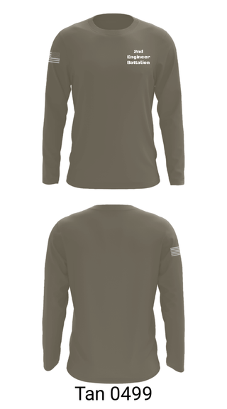 Long Sleeve Performance Shirt, 2nd Engineer Battalion, Army, Teamtime, Team time, sublimation, custom sports apparel, team uniforms, spirit wear, spiritwear, sports uniforms, custom shirts, team store, custom team store, fundraiser sports, apparel fundraiser