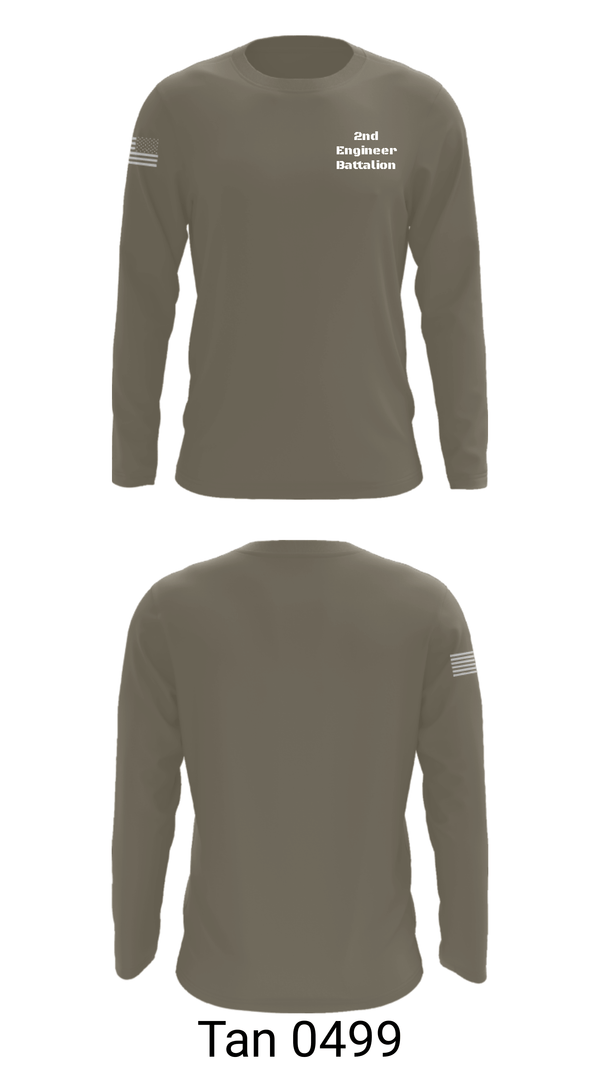Long Sleeve Performance Shirt, 2nd Engineer Battalion, Army, Teamtime, Team time, sublimation, custom sports apparel, team uniforms, spirit wear, spiritwear, sports uniforms, custom shirts, team store, custom team store, fundraiser sports, apparel fundraiser