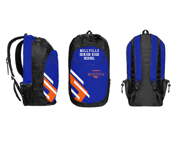 Gear Bag, Millville Senior High School, Spirit Store, Teamtime, Team time, sublimation, custom sports apparel, team uniforms, spirit wear, spiritwear, sports uniforms, custom shirts, team store, custom team store, fundraiser sports, apparel fundraiser