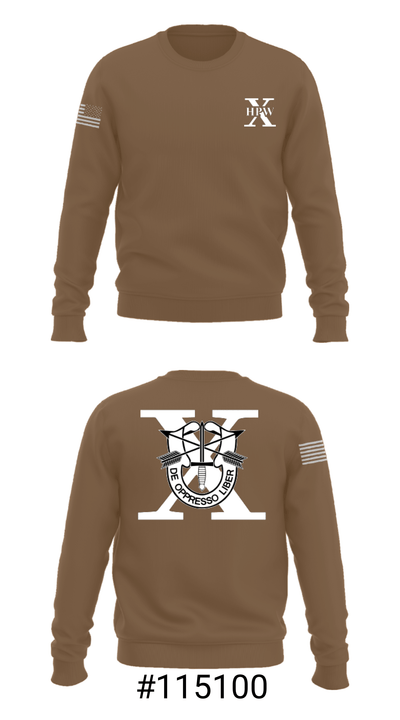 10th Special Forces HPW 55640979 Crew Neck Sweatshirt - 16