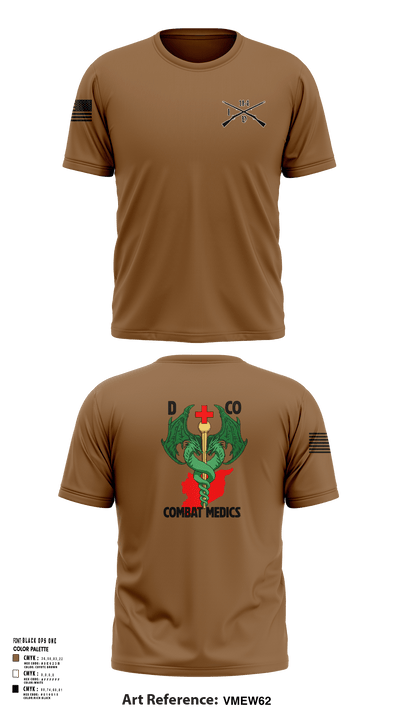 D-co 1-114th 40001496 Short Sleeve Performance Shirt - 126