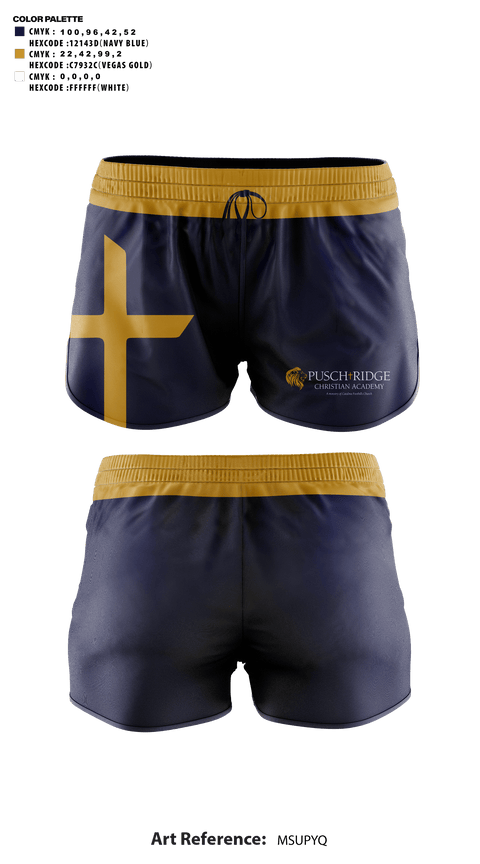 Womens Shorts, Pusch Ridge Christian Academy Upper School Cheer, Cheer, Teamtime, Team time, sublimation, custom sports apparel, team uniforms, spirit wear, spiritwear, sports uniforms, custom shirts, team store, custom team store, fundraiser sports, apparel fundraiser