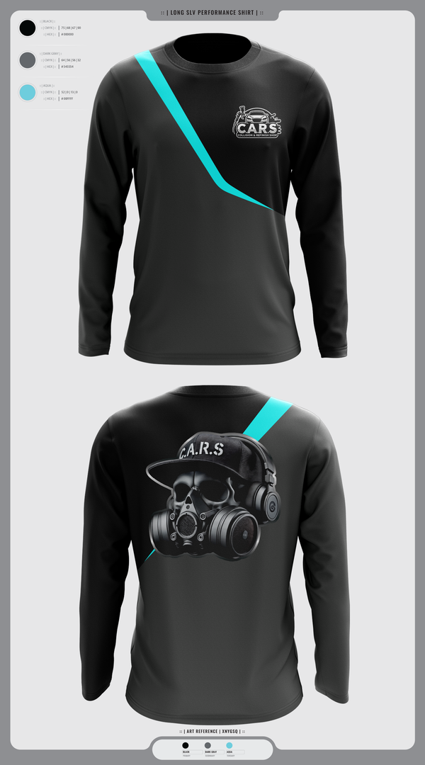 Long Sleeve Performance Shirt, C.A.R.S, , Teamtime, Team time, sublimation, custom sports apparel, team uniforms, spirit wear, spiritwear, sports uniforms, custom shirts, team store, custom team store, fundraiser sports, apparel fundraiser