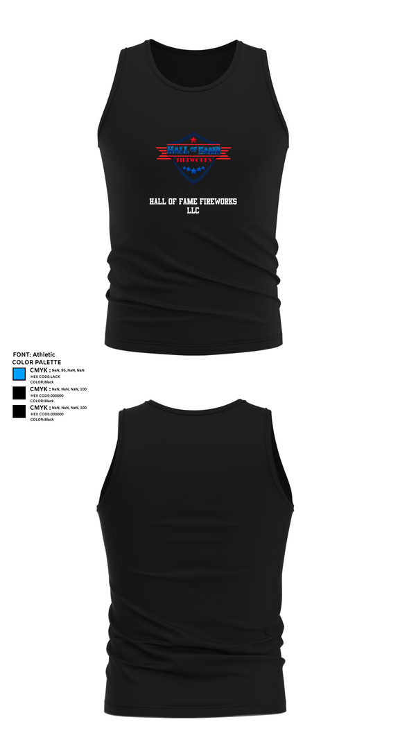 Tank Top, Hall of Fame Fireworks LLC, , Teamtime, Team time, sublimation, custom sports apparel, team uniforms, spirit wear, spiritwear, sports uniforms, custom shirts, team store, custom team store, fundraiser sports, apparel fundraiser