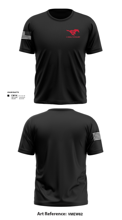 1-105th Cavalry 28213104 Short Sleeve Performance Shirt - 1