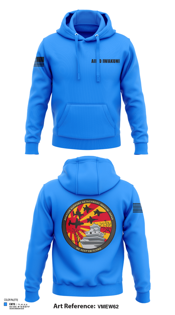Hoodie, AIMD Iwakuni, Navy, Teamtime, Team time, sublimation, custom sports apparel, team uniforms, spirit wear, spiritwear, sports uniforms, custom shirts, team store, custom team store, fundraiser sports, apparel fundraiser