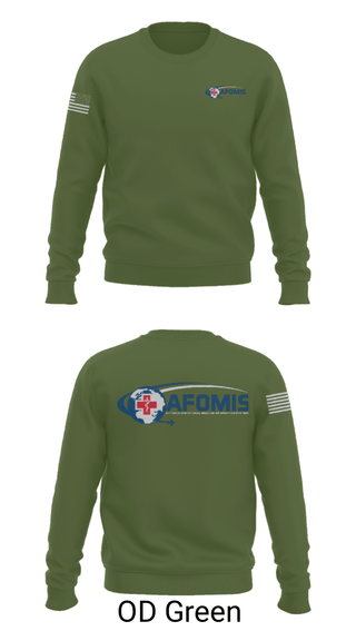Crew Neck Sweatshirt, AFOMIS, Air Force, Teamtime, Team time, sublimation, custom sports apparel, team uniforms, spirit wear, spiritwear, sports uniforms, custom shirts, team store, custom team store, fundraiser sports, apparel fundraiser