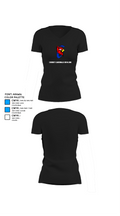 Cheney Cardinals Bowling 69557538 Women's Short Sleeve V-neck Shirt - 37